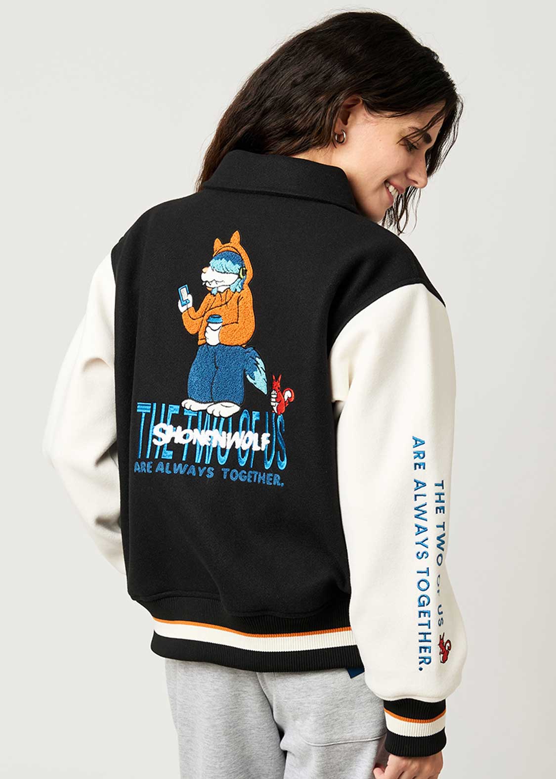 少年ウルフ｜スタジャン｜ユニセックス｜グラニフ(graniph)公式