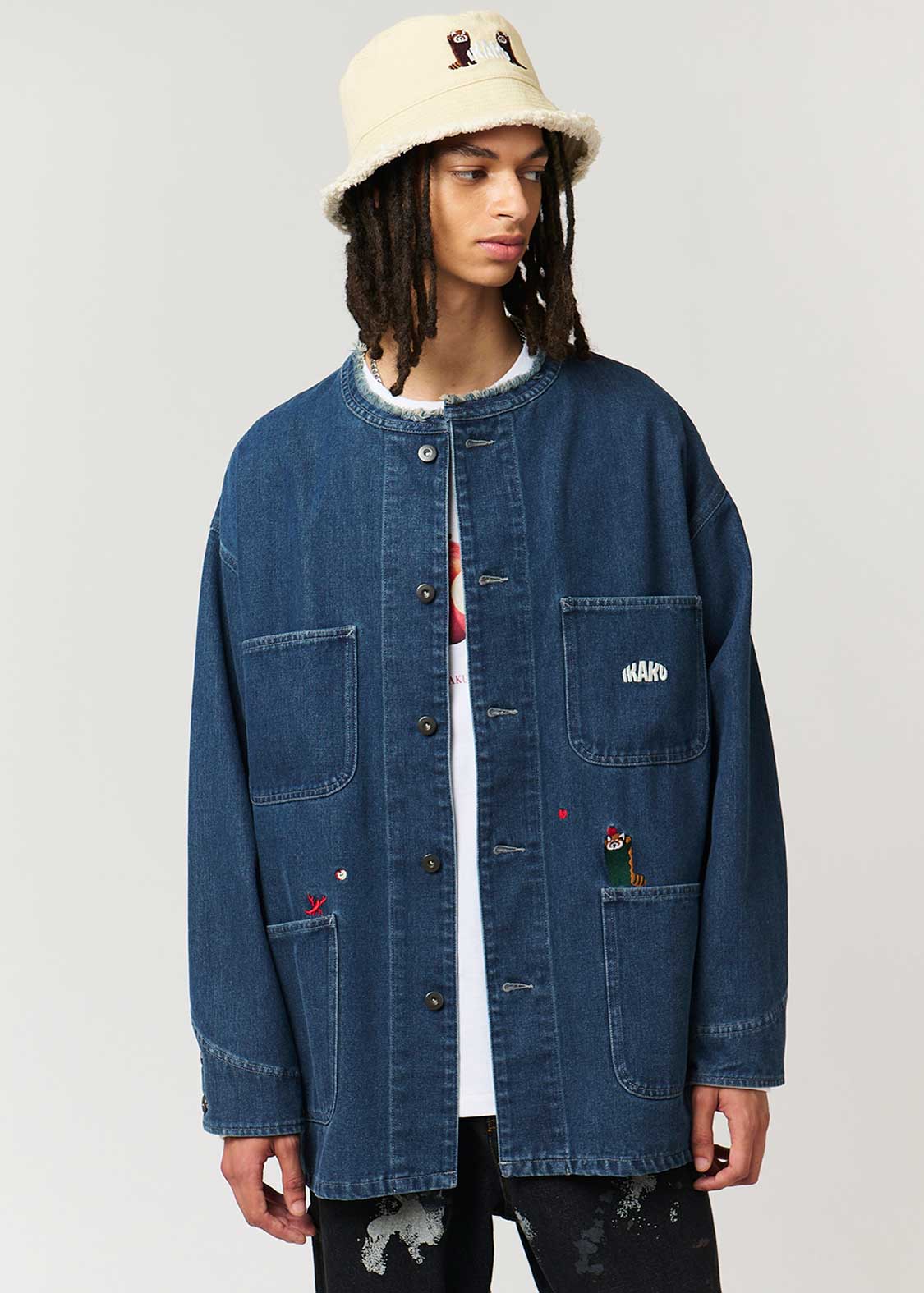 イカク｜デニムカバーオール｜ユニセックス｜グラニフ(graniph)公式