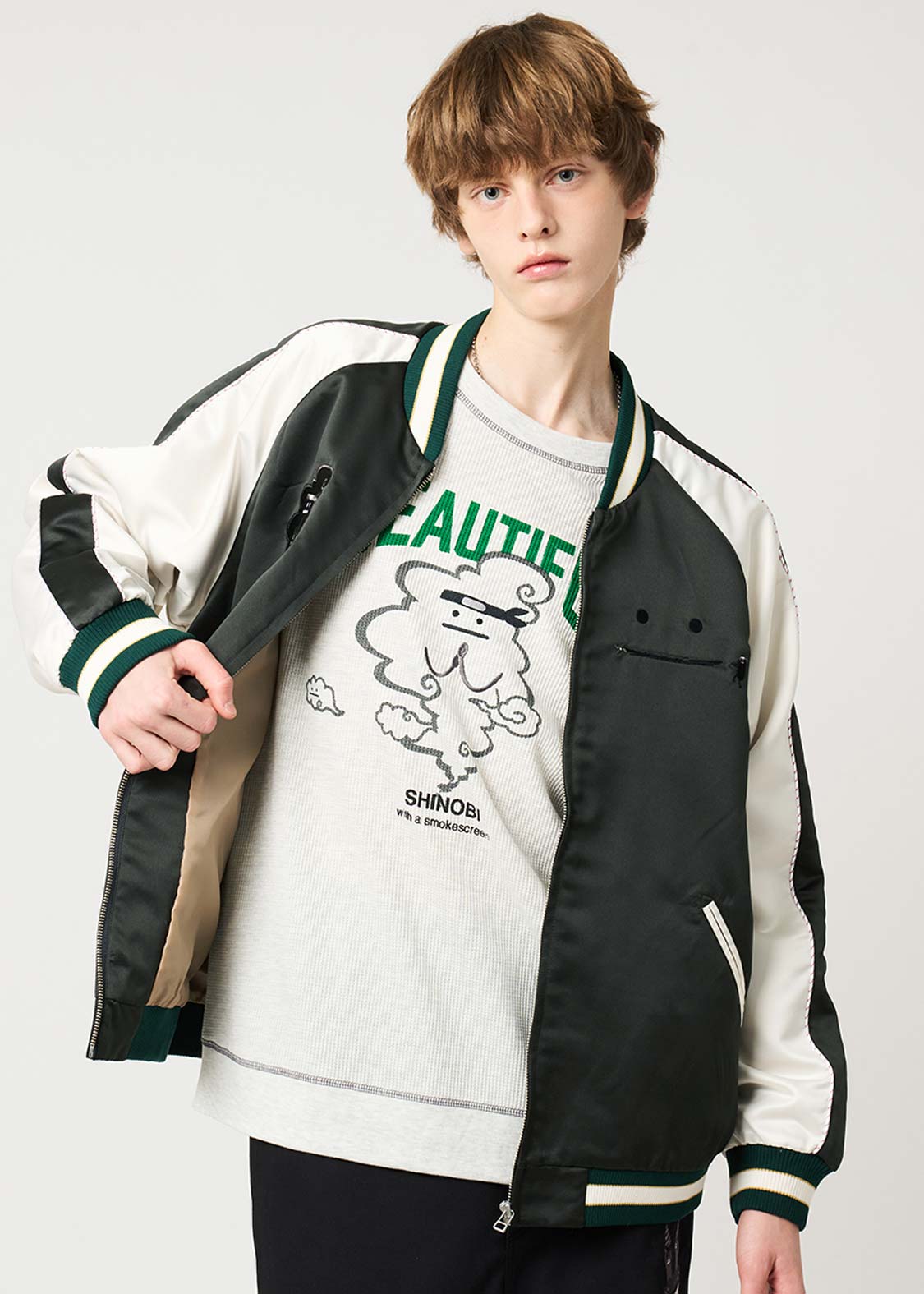 ビューティフルシャドーシノビ｜スカジャン｜ユニセックス｜グラニフ