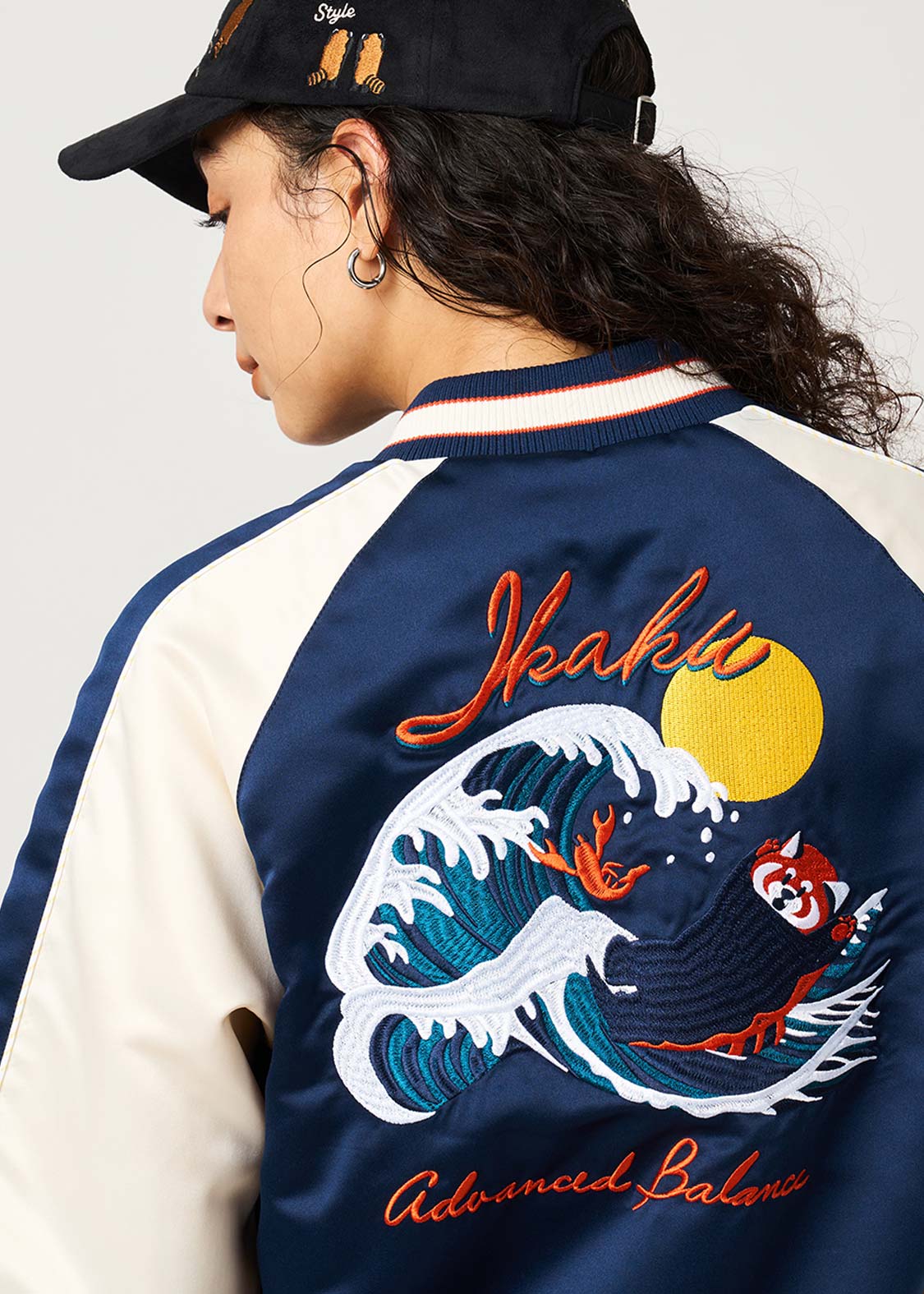 イカクウェーブランドスケープ｜スカジャン｜ユニセックス｜グラニフ