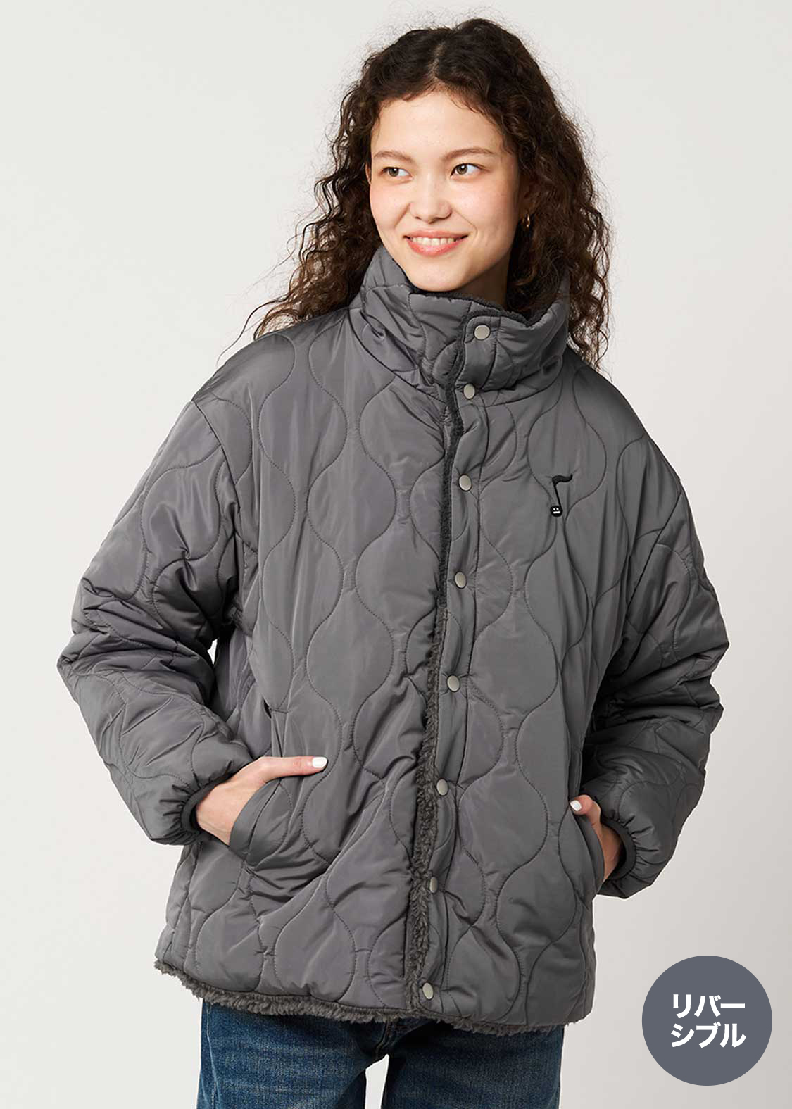 ビューティフルシャドーオーケストラ｜ボアリバーシブルブルゾン｜ユニ