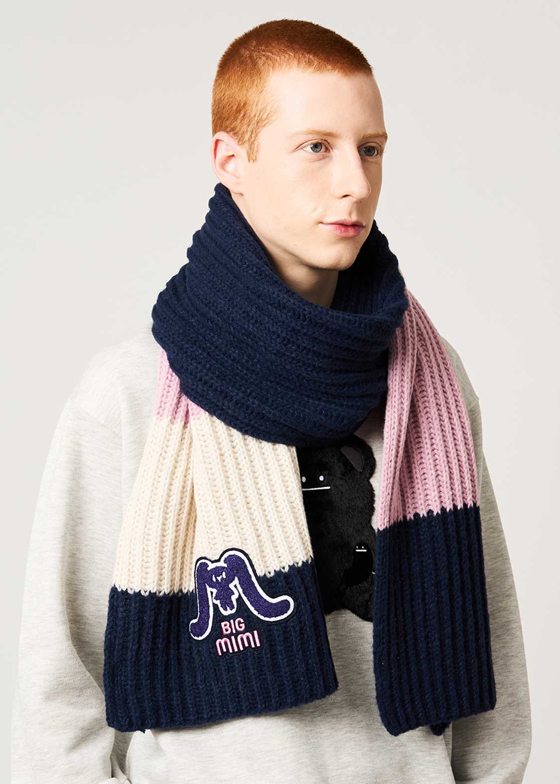 ビッグミミ｜ニットラインマフラー｜ユニセックス｜グラニフ(graniph