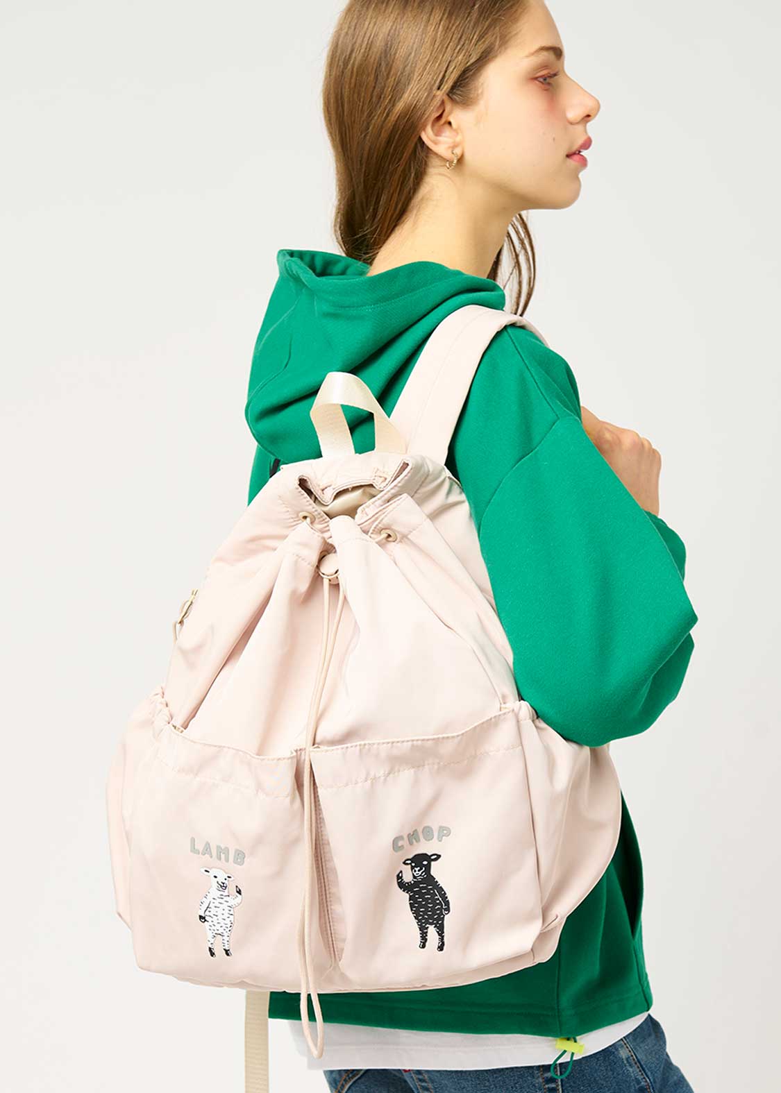 ラムチョップフレンズ｜ストリングバックパック｜ユニセックス