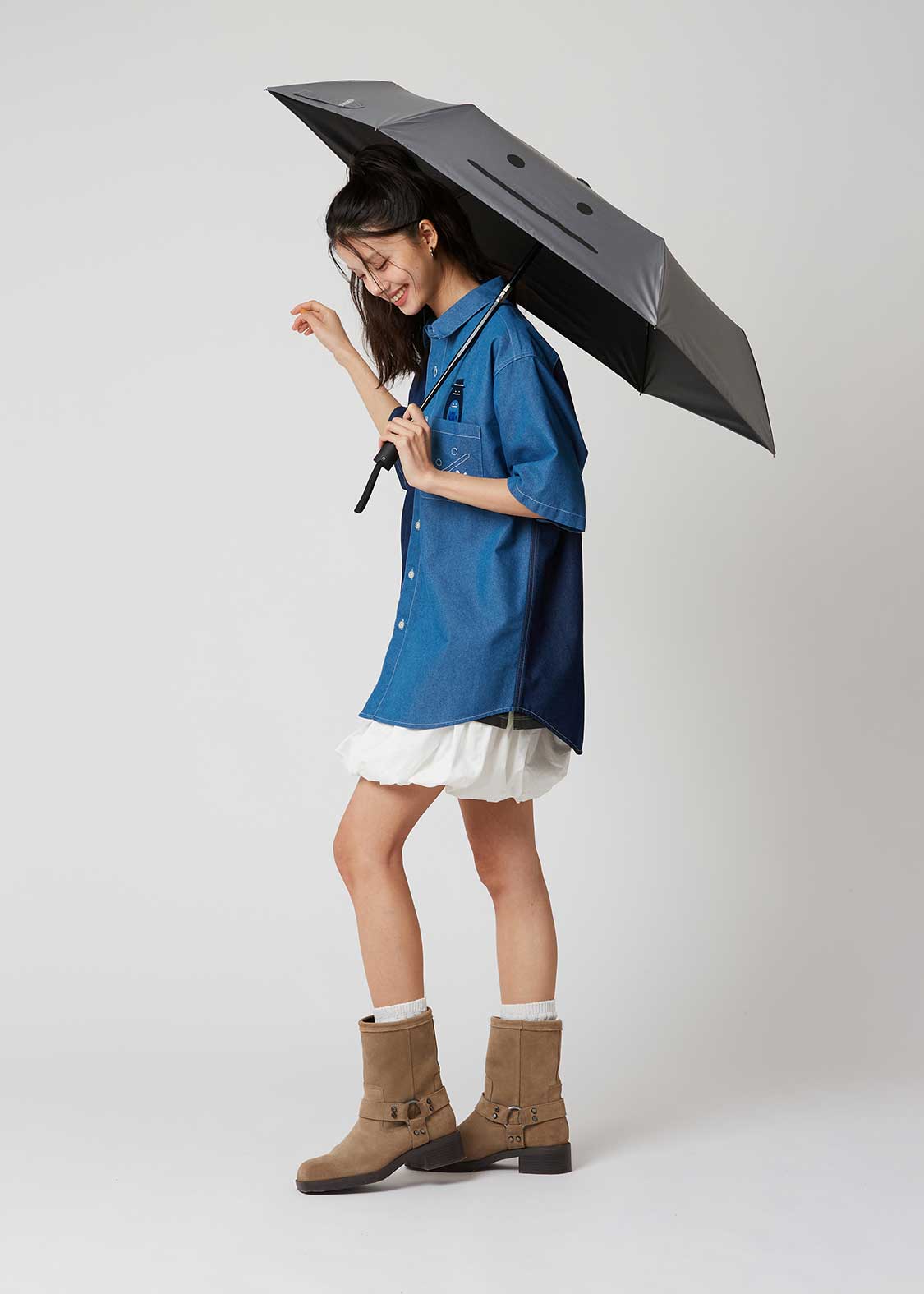 ビューティフルシャドーズーム｜晴雨兼用 自動開閉傘 54cm｜ユニ