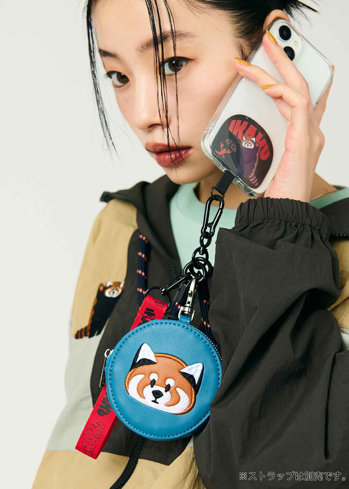 イカクフェイス｜カスタムサークルポーチ｜ユニセックス｜グラニフ