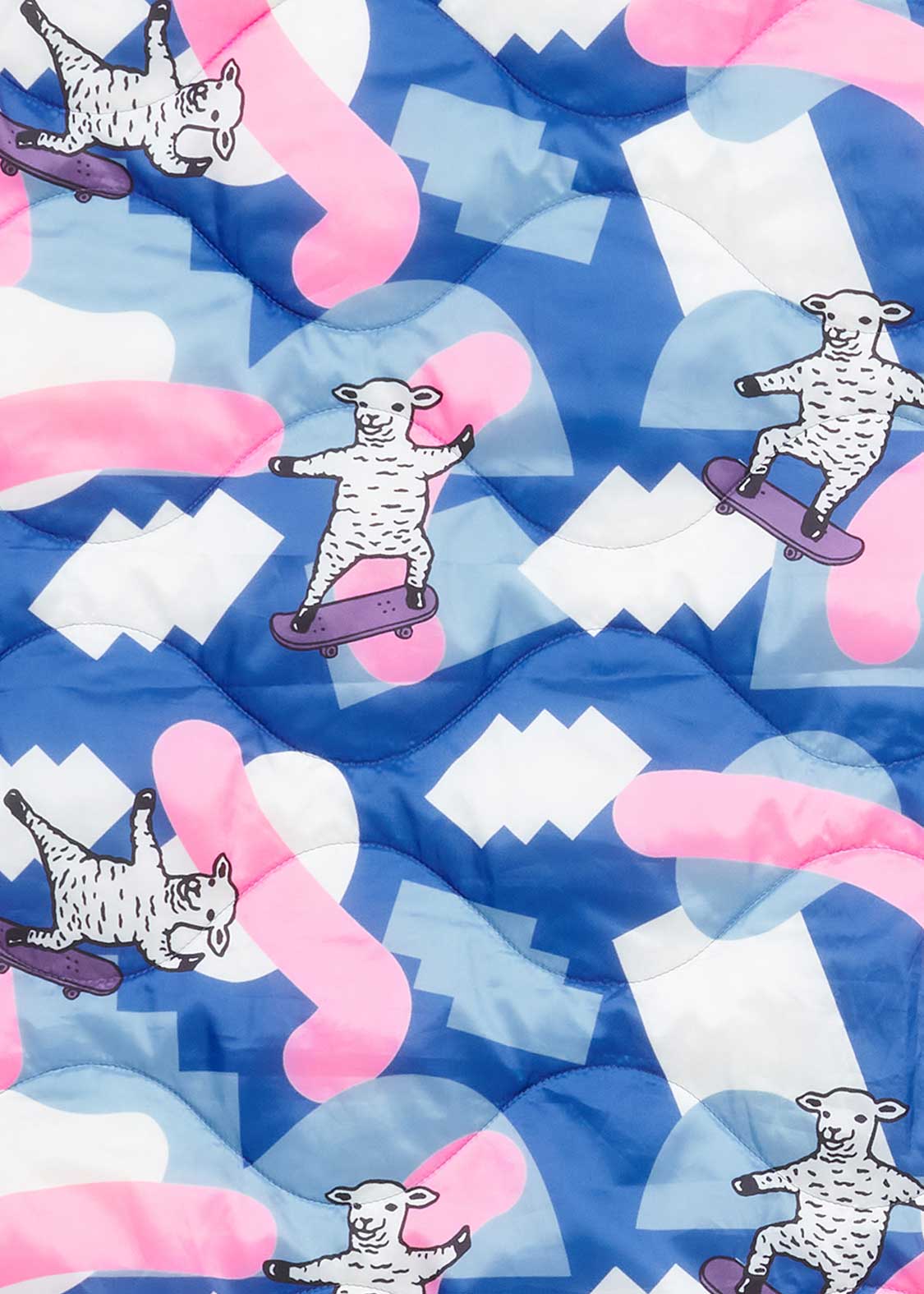 ラムチョップスケート(TAION)｜ダウンポンチョブランケット｜グラニフ