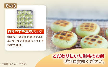 よもぎ餅 15個 1kg 【真空冷凍】【手作り】 小浜市 / 藤田餅店