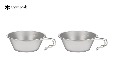 スノーピーク ステンレスシェラカップ 2個セット E-203 (Snow Peak