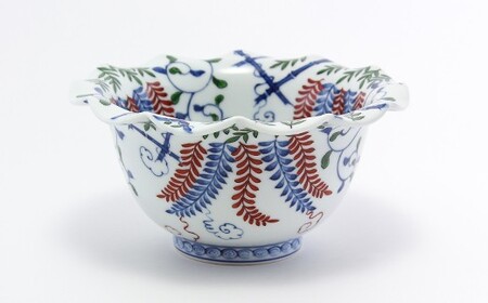 源右衛門窯 染錦胡椒絵 鉢2枚 Amazon.co.jp: 有田焼 源右衛門窯 染錦