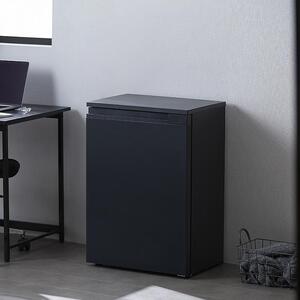 奥行スリム冷凍庫 アイリスオーヤマ 66L IUSN-7A-B ブラック 【前開き