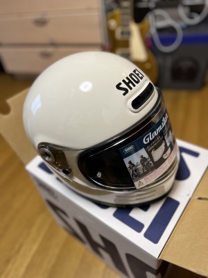 〓SHOEIヘルメット「Glamster オフホワイト」 フィッティングチケット