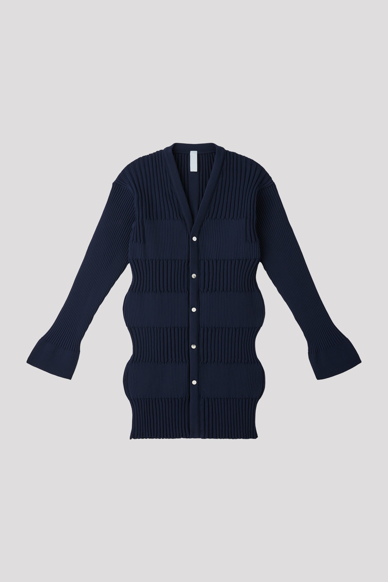 FLUTED LONG CARDIGAN