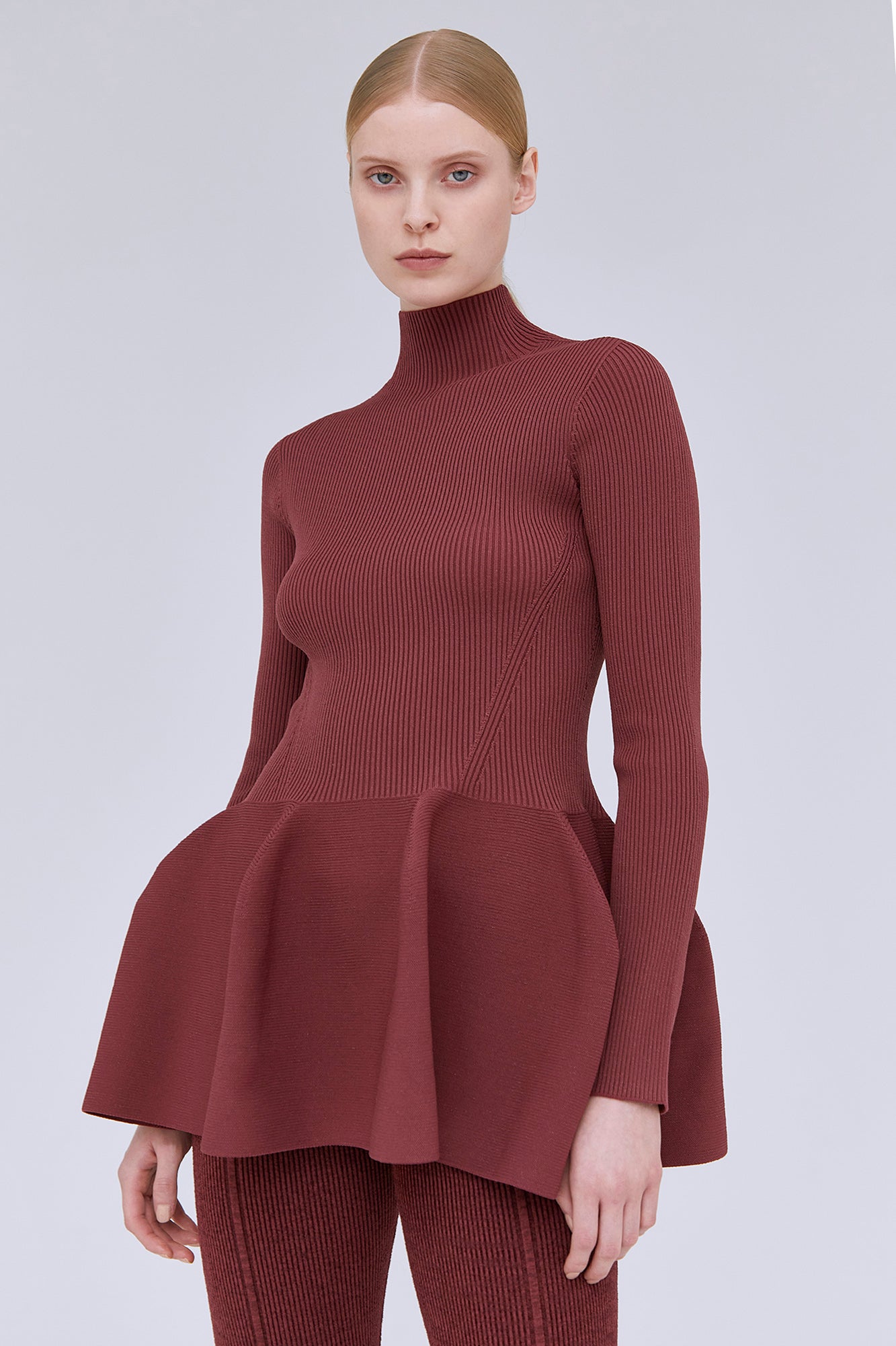 POTTERY GLITTER MOCKNECK TOP