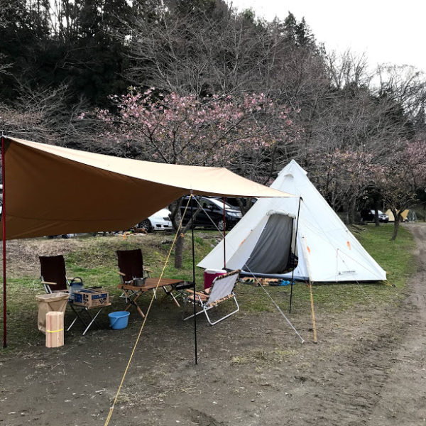 ビジョンピークスのファイアプレイスTCヘキサタープを張ってみた