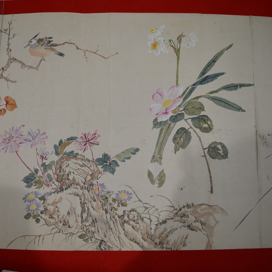 前田陽堂 花鳥図巻 中国画人 王武 模写