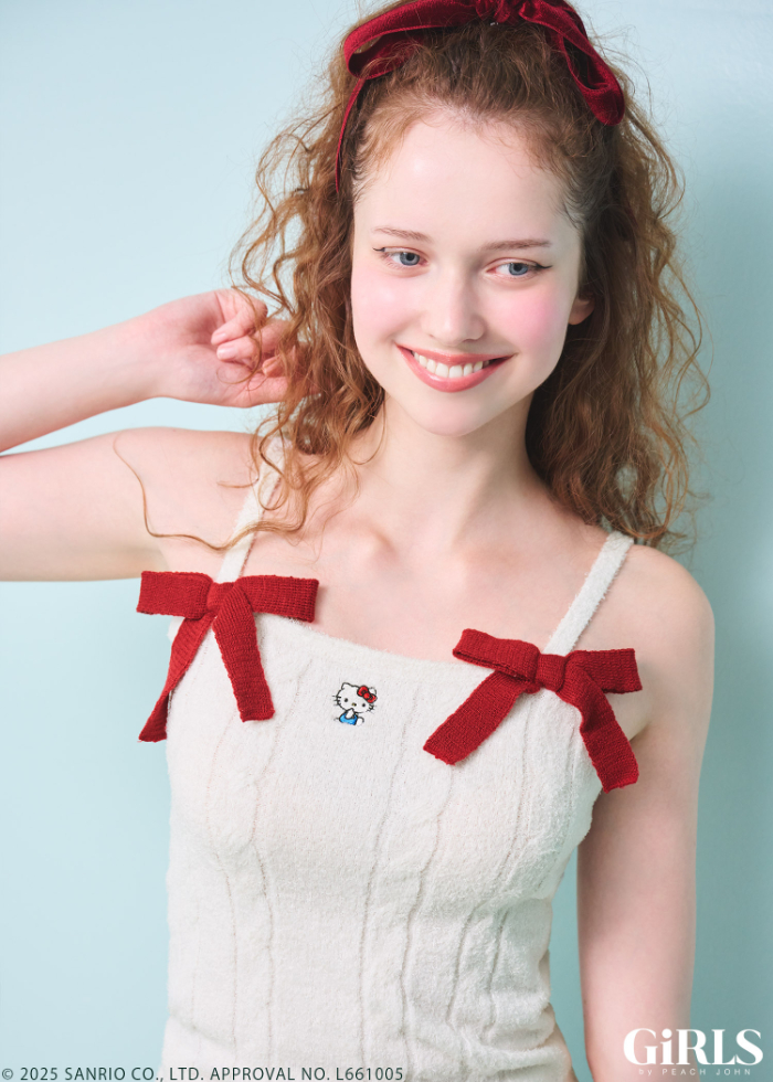 ハローキティ」×「GiRLS by PEACH JOHN」ランジェリーやルームウェア