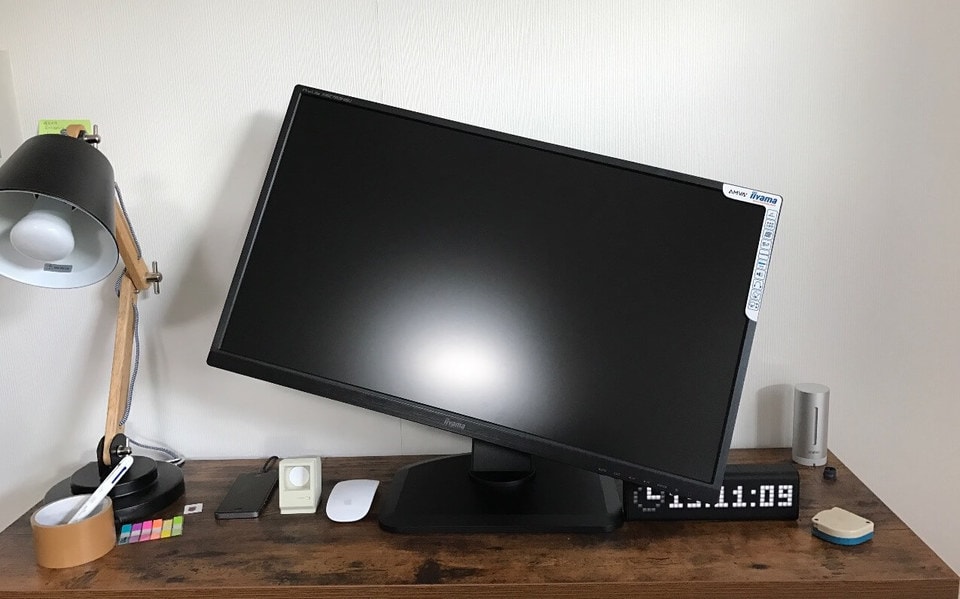 iiyama27インチ液晶を使って自宅のパソコン環境をデュアルディスプレイ