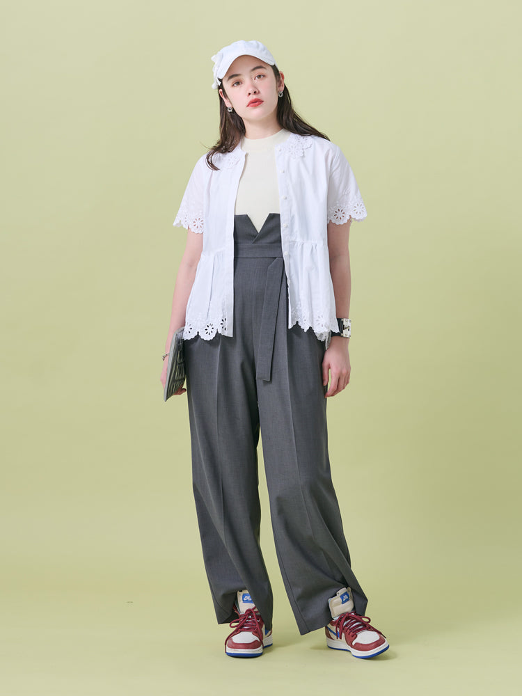 ☆chesty チェスティ カットワークフラワーブラウス黒☆ - CHESTY