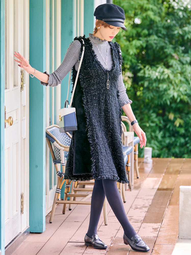 ツイードニットジャンパースカート |【公式】Chestyオンラインショップ