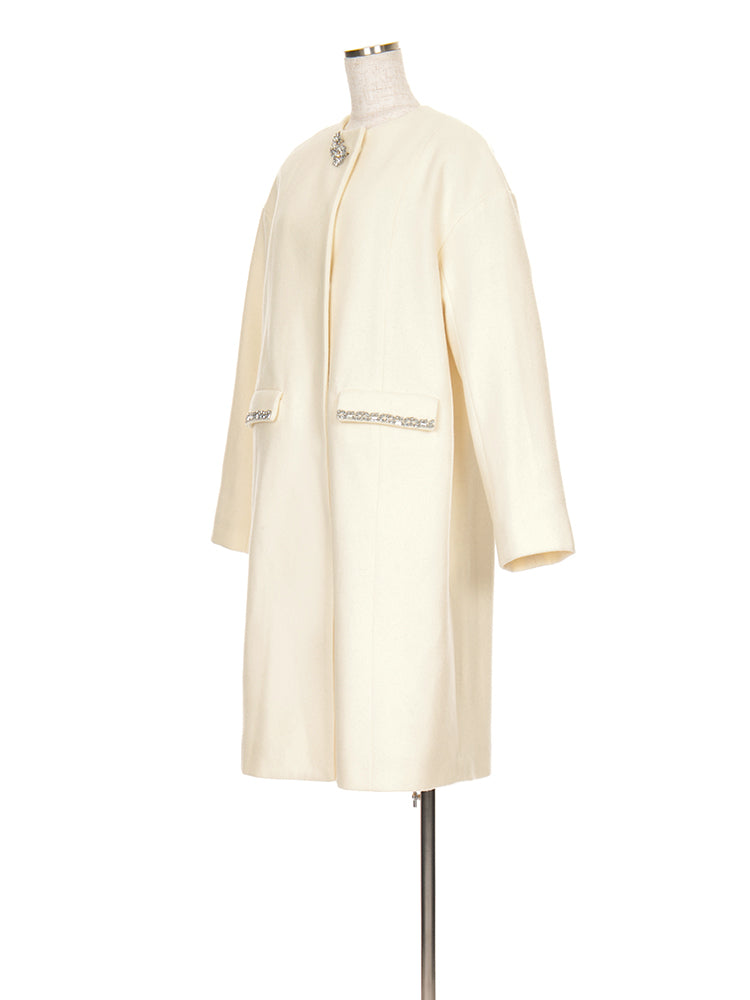 ビジューウールロングコート |【公式】Chestyオンラインショップ