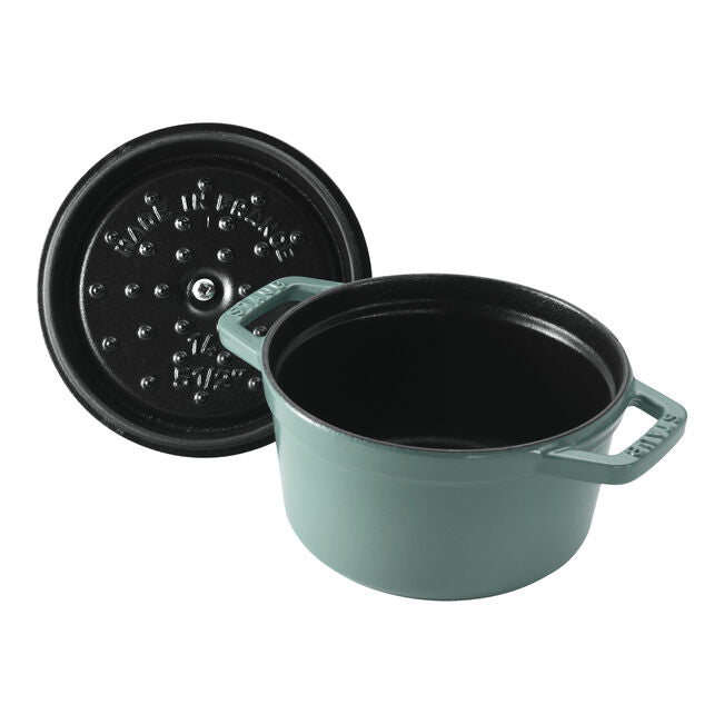 ストウブ 鋳物ホーロー鍋 ピコ・ココット 14 cm, ラウンド, ユーカリ