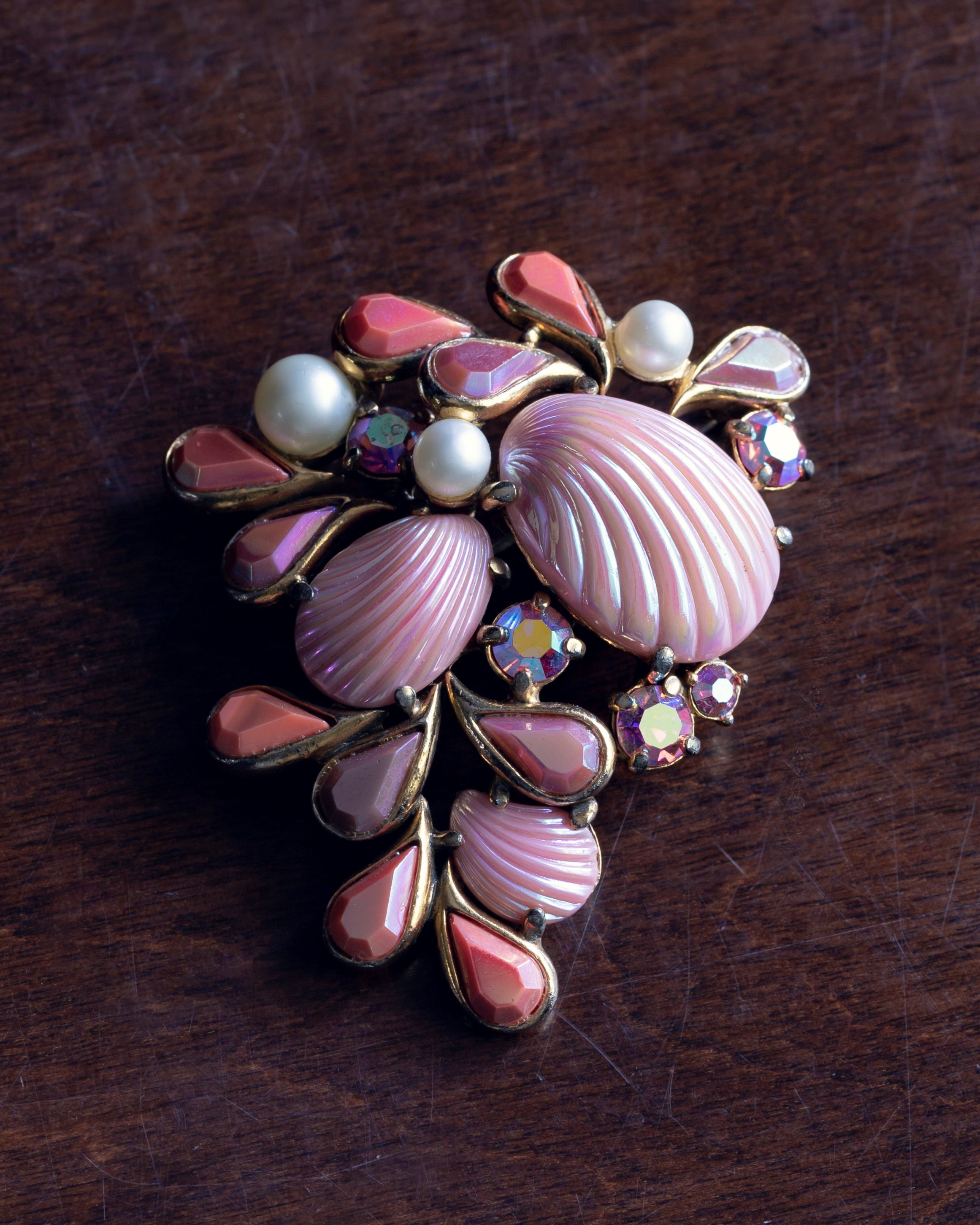 Brooch 'Shell' Pink – chisa