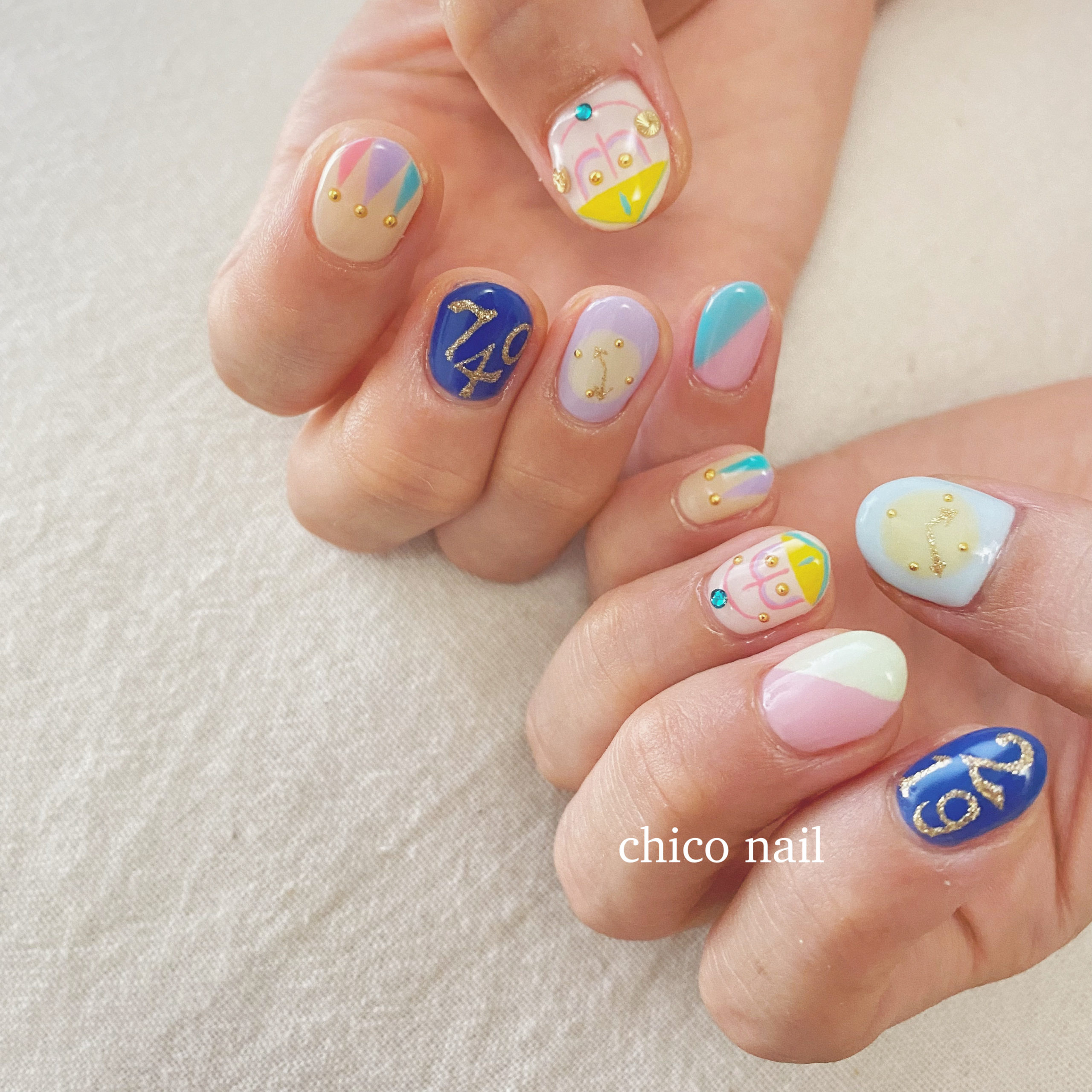 お客様ネイル（夏ネイル2021⑥） | チコナーサリー 保育園＆ネイルサロン