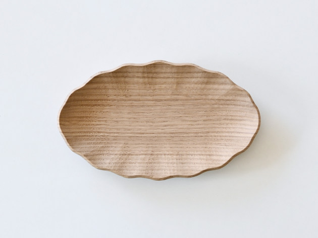 加藤良行 波オーバル皿（小・クリ）