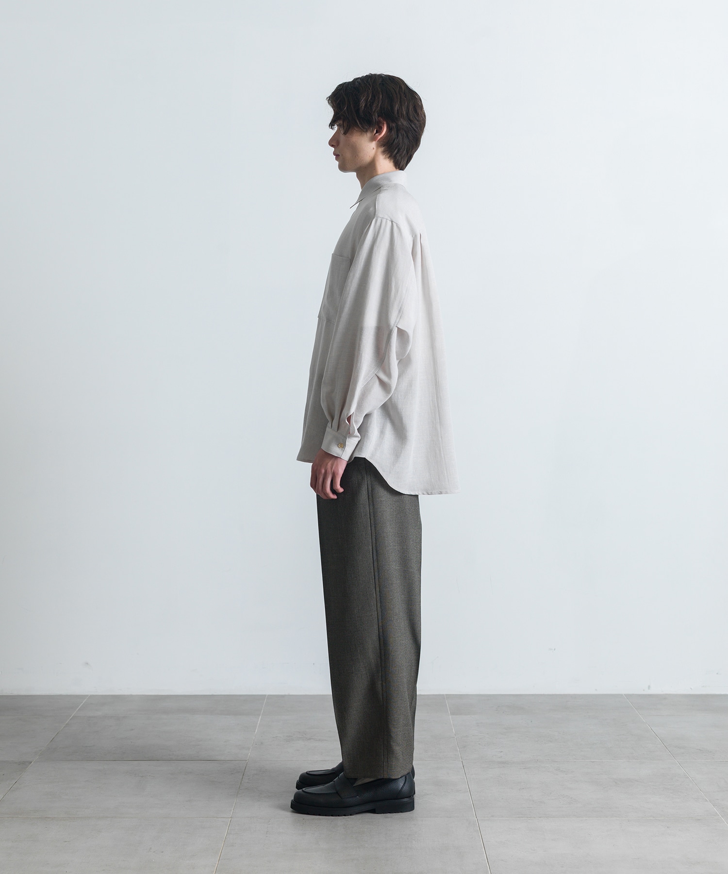 Twist linen オーバーシャツ(1 OFF WHITE): : メンズ｜CITY TOKYO