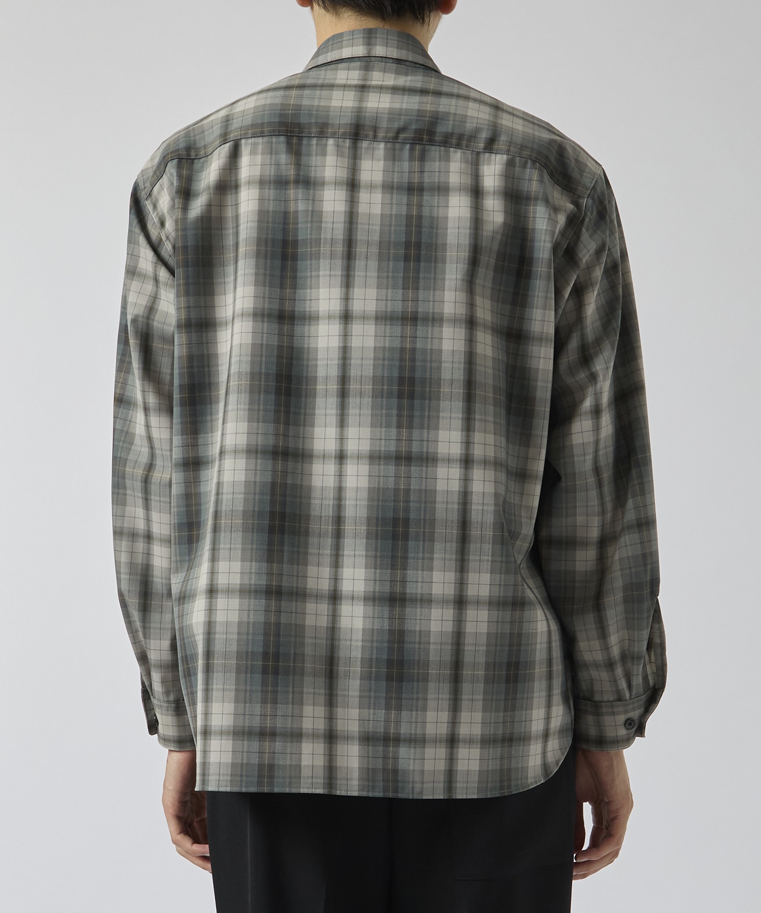スマートウールチェックシャツ(1 GREY): : メンズ｜CITY TOKYO ONLINE