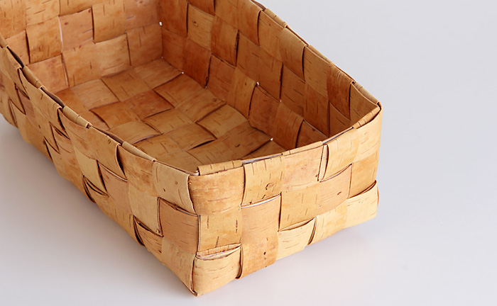 白樺かご/長方形のかご・L COMFOTA 北欧雑貨店