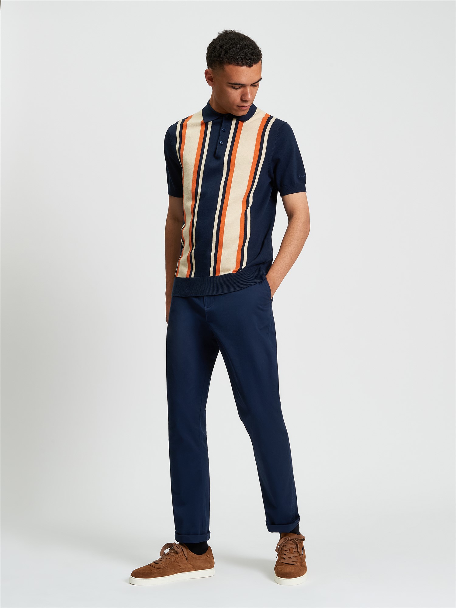 Vertical Stripe Polo - Ben Sherman US