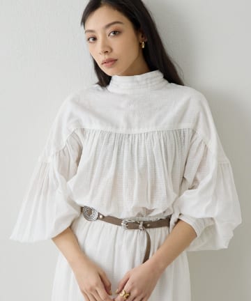 THE PAUSE】フェザーチュールシャツ | Whim Gazette(ウィム ガゼット