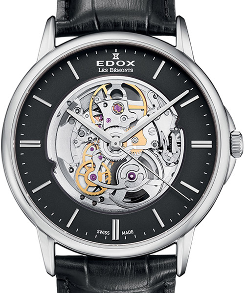 EDOX LES BÉMONTS SHADE OF TIME SKELETON 85300 3 NIN