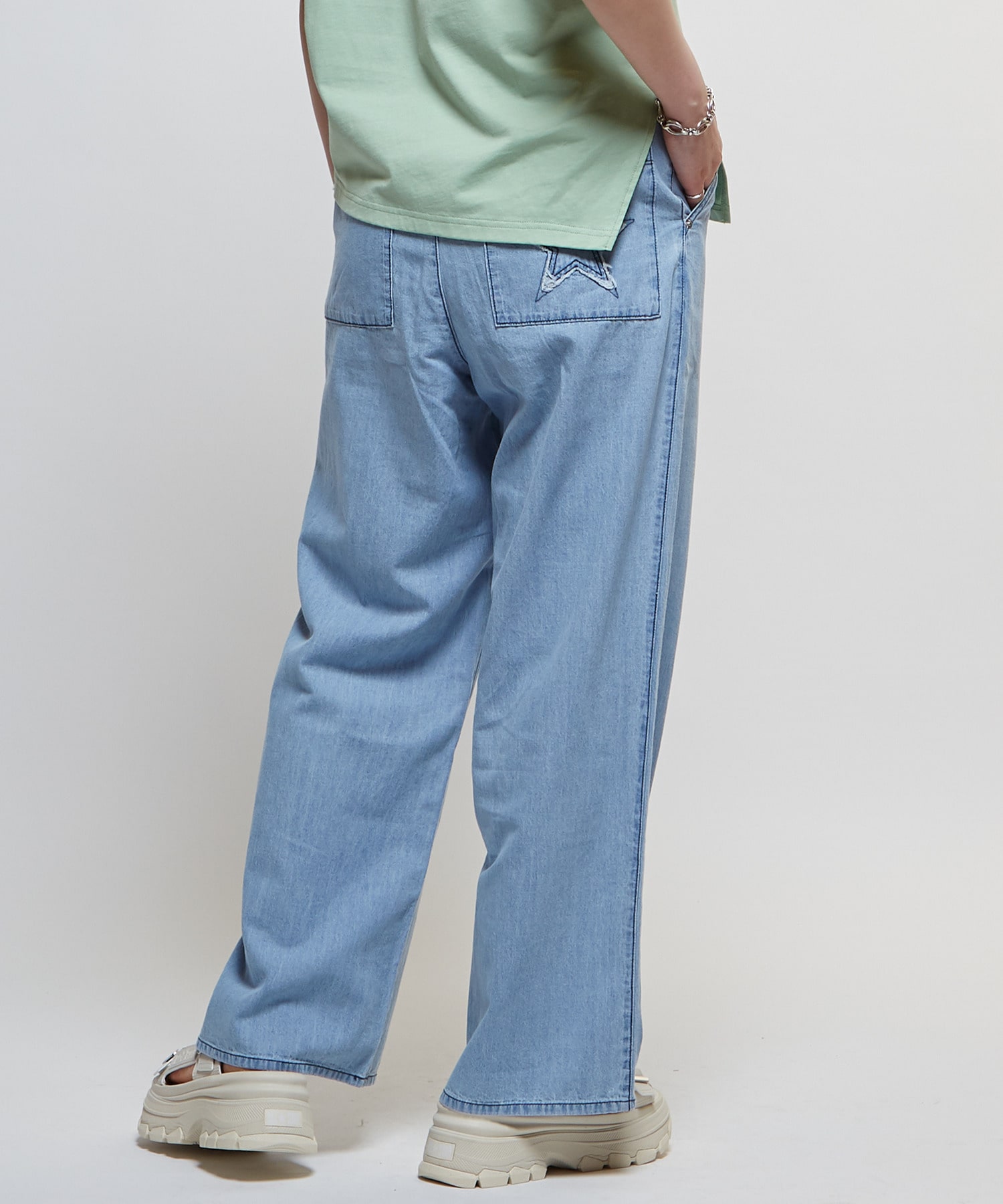限定展開】LIGHT DENIM WIDE PANTS｜CONVERSE TOKYO (コンバース