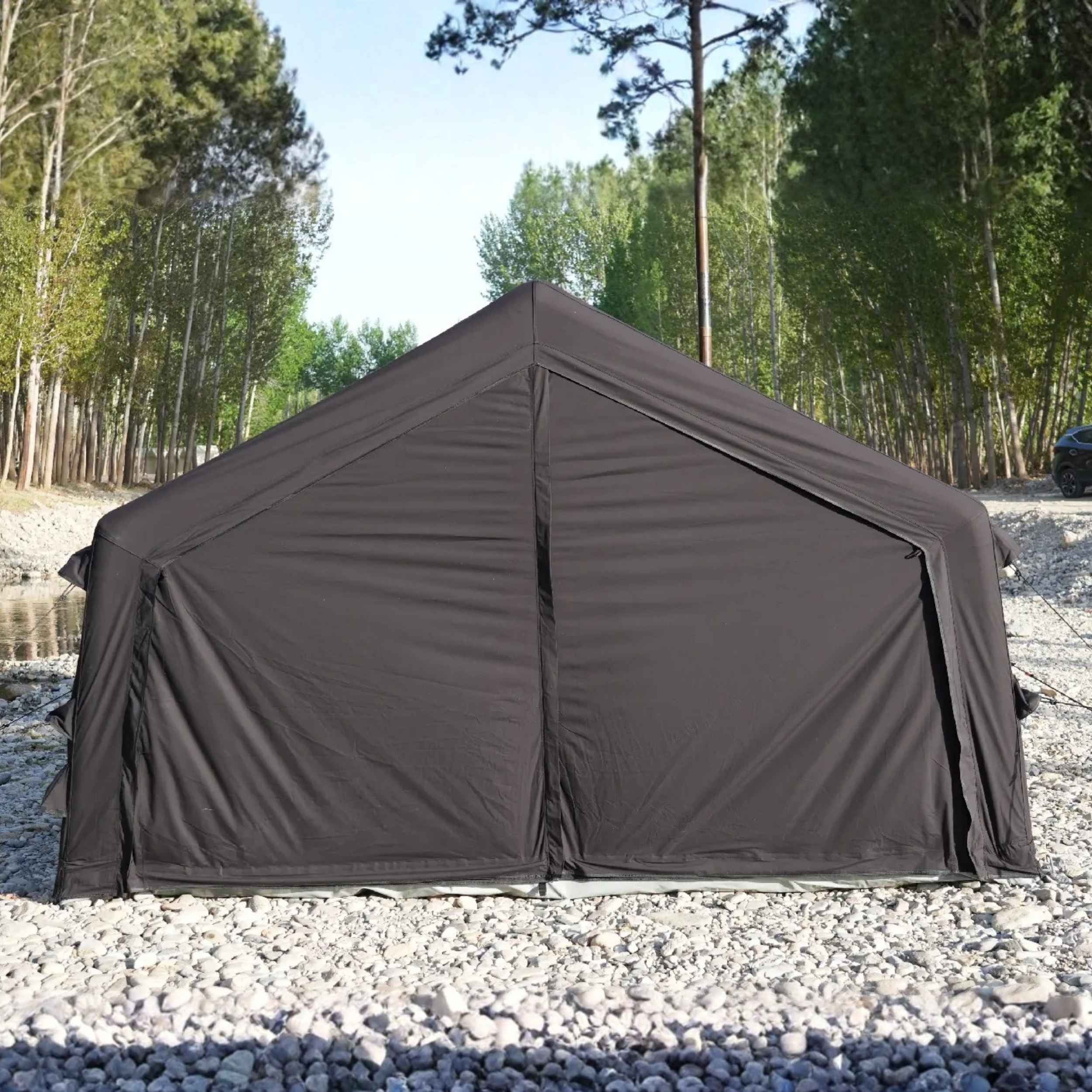 Coody Familia AirTent 17.2 Black Inflatable Tent House for Camping (2-