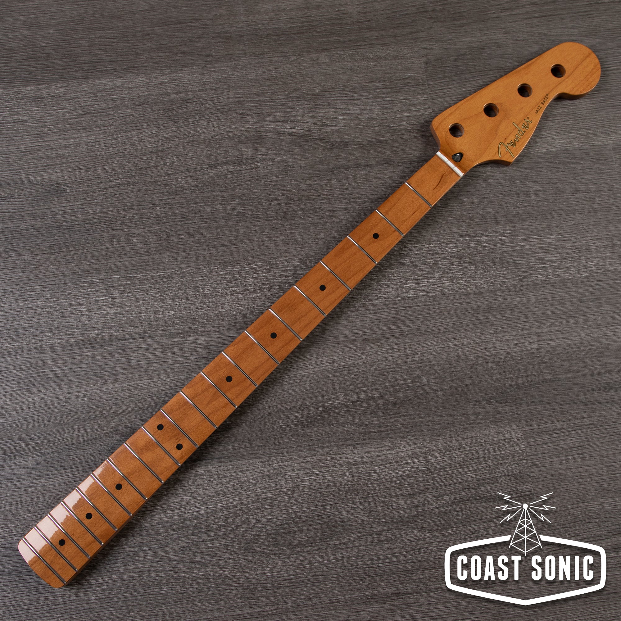Fender Roasted Maple Jazz Bass Neck- Maple Fretboard