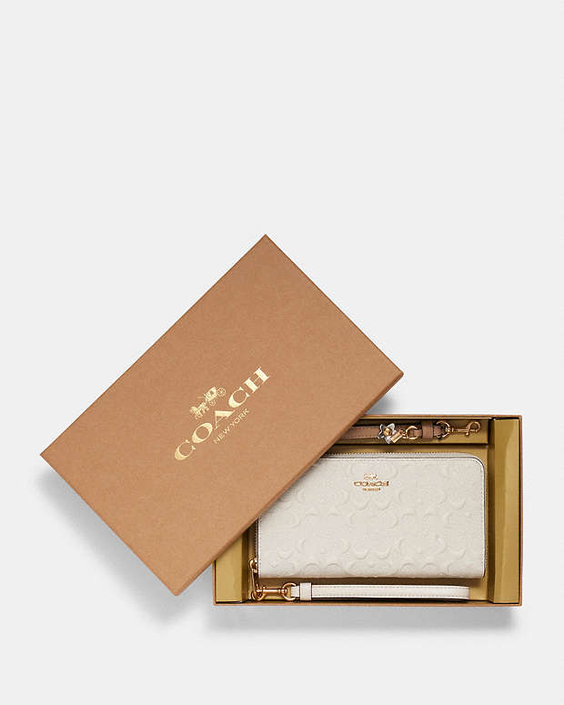 公式】コーチアウトレット | ボックスド ロング ジップ アラウンド