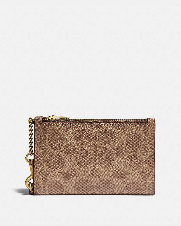 公式】COACH – コーチ | ジップ チェーン カード ケース シグネチャー