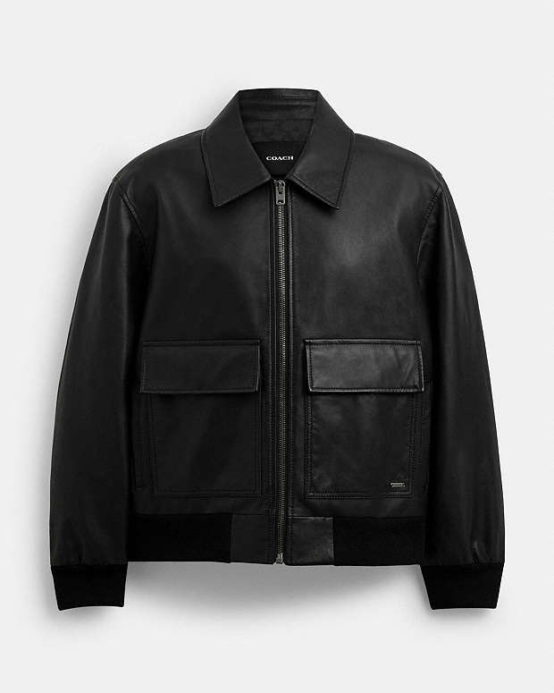 公式】コーチアウトレット | レザー フライト ジャケット