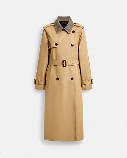 公式】COACH – コーチ | レザー ダブル ブレステッド トレンチ コート