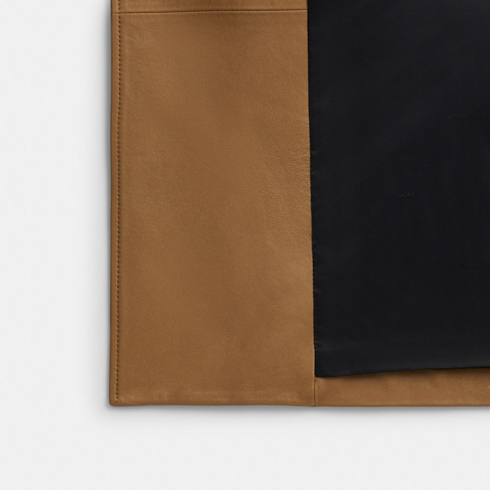 公式】COACH – コーチ | レザー ダブル ブレステッド トレンチ コート