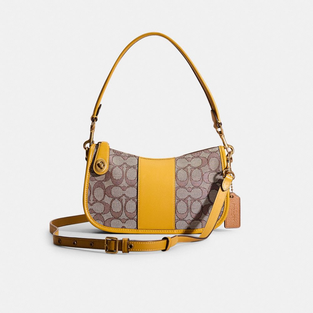 COACH® | Restored Swinger In Signature Jacquard