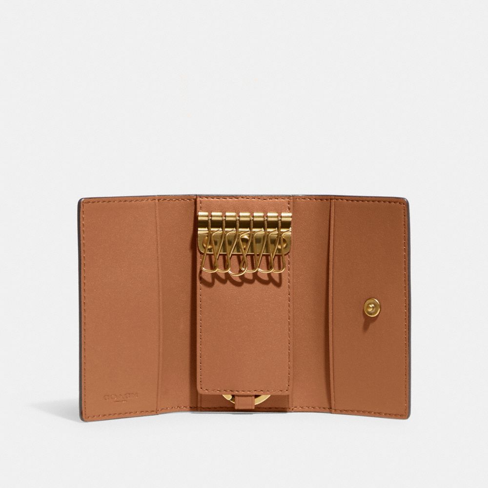 公式】COACH – コーチ | 6 リング キー ケース ウィズ フローラル プリント
