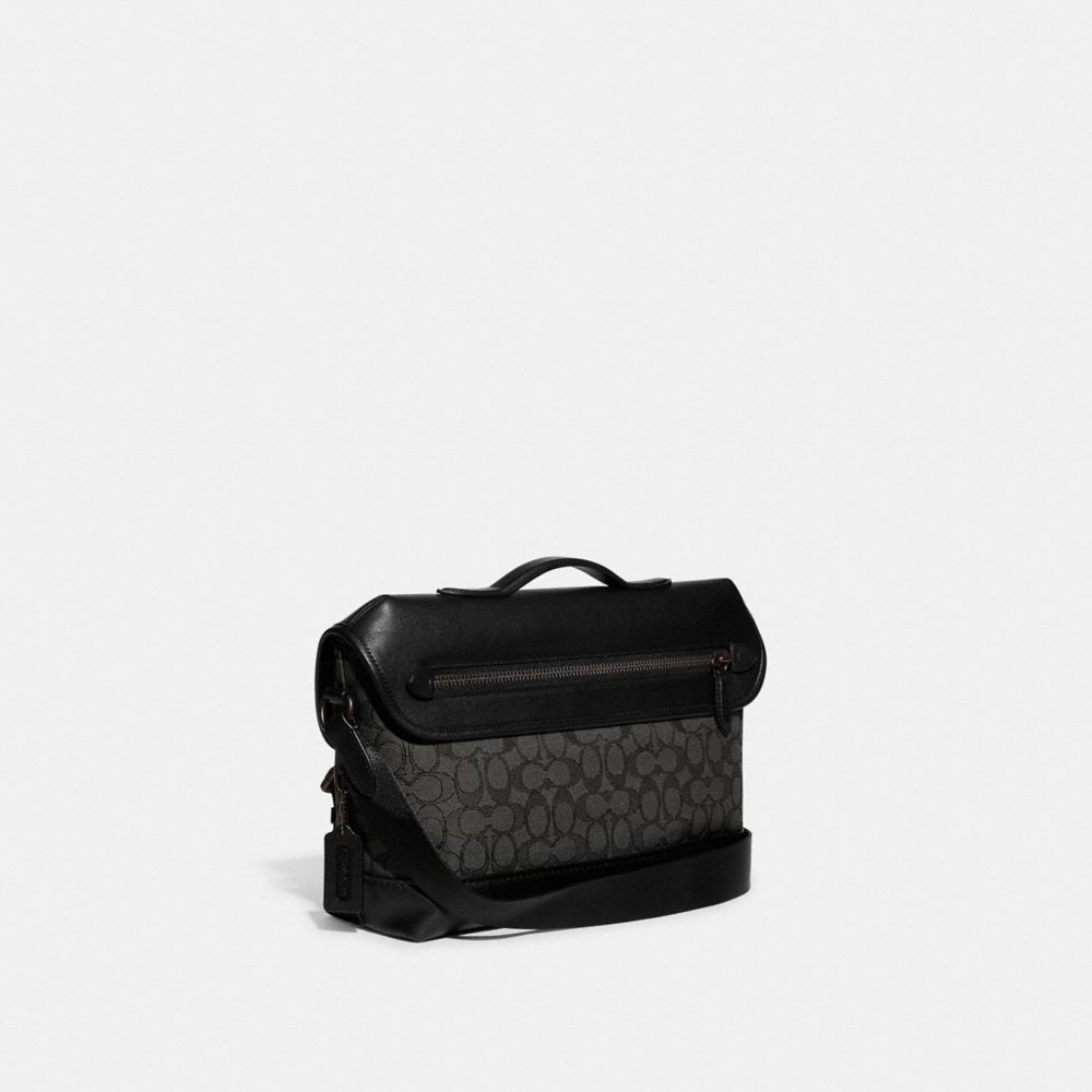 公式】COACH – コーチ | リーグ バイク バッグ・シグネチャー ジャカード