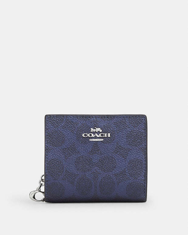 COACH® PL | Snap Wallet In Signature Canvas