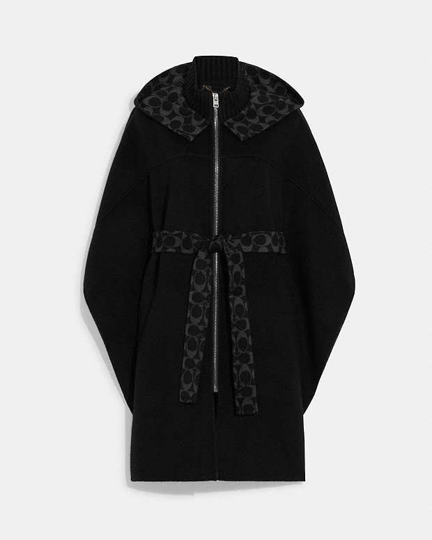 公式】COACH – コーチ | クラシック ダブル フェイス ケープ