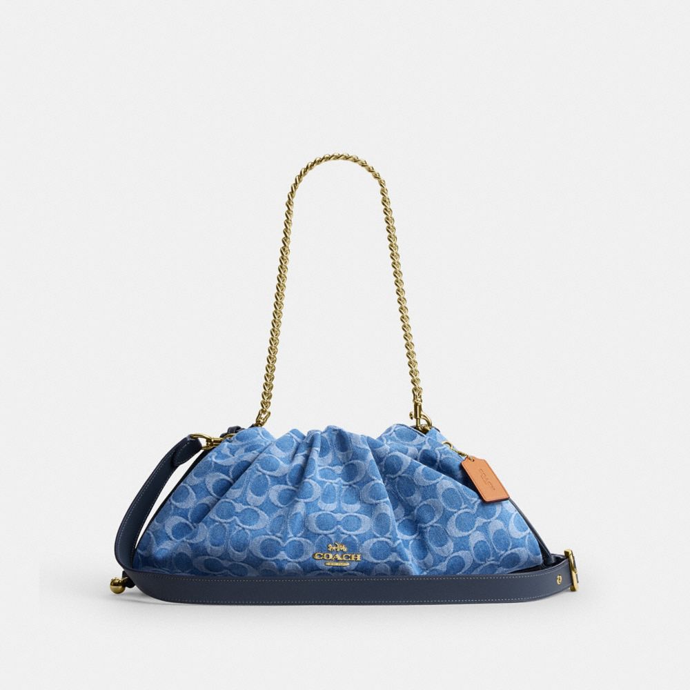 COACH® Outlet | Faye Large Shoulder Bag In Signature Denim