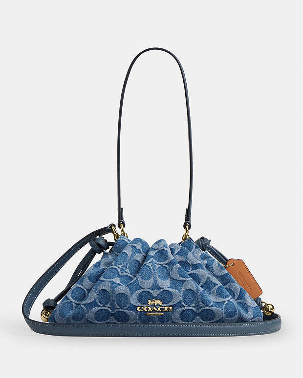 COACH® FI | Faye Shoulder Bag In Signature Denim