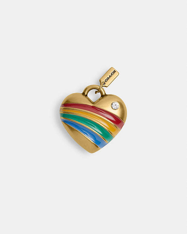 公式】COACH – コーチ | レインボー ハート シューレース チャーム